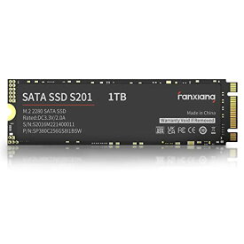 fanxiang S201 1TB M.2 SSD 2280 SATA III 6Gb/s 内蔵ソリッドステートドライブ SLCキャッシュ 速度向上 読取り速度最大550MB/秒 ノートパソコンとPCデスクトップに対応 (ブラック)