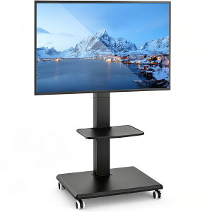 Rfiver �e���r�X�^���h �L���X�^�[�t�� �Ǌ� 32-75�C���` tv�X�^���h tv stand �e���r�� �ω׏d50 kg �ړ��� �u���b�N