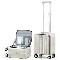 [Hanke] キャリーケース スーツケース SSサイズ 片面開き アルミ 機内持ち込み 1泊2日 軽量 小型 スーツ…