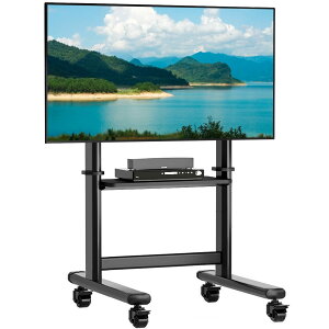 Rfiver �e���r�X�^���h �L���X�^�[�t�� �e���r�� 55�E100�C���`�Ή� ��^�e���r�X�^���h�n�C�^�C�v ���j�^�[�X�^���h �ω׏d90kg �ړ��� �e���r�X�^���h �������� �f�B�X�v���C�X�^���h �R�[�h