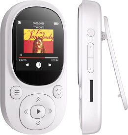 MECHEN MP3プレーヤー クリップ式 64GB内蔵 音楽プレーヤー スポーツ用 Bluetooth 5.3 ミュージックプレーヤー FMラジオ・録音・歩数計・カレンダー・電子書籍 ジムトレーニング/ランニング/ジョギング/ウォーキング/ヨガ等に適用