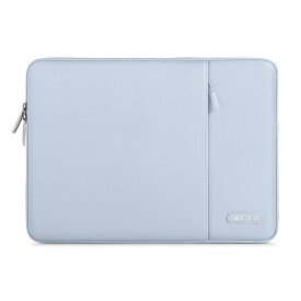 MOSISO ラップトップ スリーブバッグ 対応機種 Laptop 16インチ ポリエステル 撥水 保護 縦型ケース ポケット付き（ベビー ブルー）