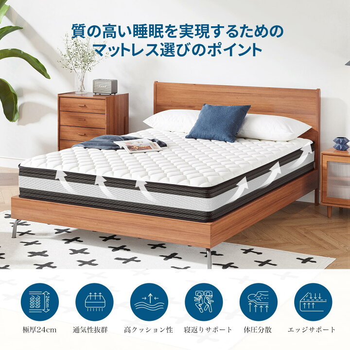 楽天市場】Inofia マットレス ダブル マットレス専門ブランド 高反発 