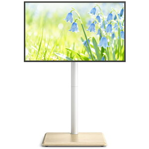 Rfiver �e���r�X�^���h �n�C�^�C�v tv�X�^���h 27~60�C���`�Ή� �Ǌ� �e���r�� VESA/��100�E400 mm/�c100�E400 mm �ω׏d40 kg �ؐ���� ���������\ ���E��]35° �Ɨp ��Зp ���C�g�I�[�N