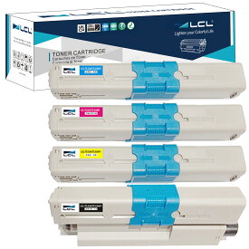 LCL OKI用 TC-C4A TC-C4AK1 TC-C4AC1 TC-C4AM1 TC-C4AY1 (4色セット ブラック シアン マゼンタ イエロー) 互換トナーカートリッジ 対応機種:OKI C332 /MC363/C332dn/MC363dn/C