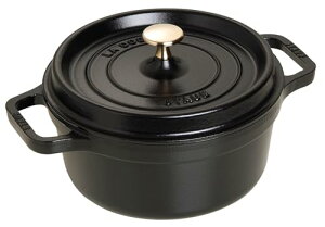 staub �X�g�E�u �u �s�R �R�R�b�g ���E���h �u���b�N 22cm �v ���� �z�[���[ �� IH�Ή� �y�V���A���i���o�[�t�����{���K�̔��i�z La Cocotte Round 40509-305