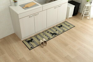 �C�P�q�R ���� �L�b�`�� �}�b�g kitchen mat �����` F�j���R���� �u���b�N ��43×240cm ���킢�� �L �l�R �˂� �R�ۖh�L���� ���Y ��B�Y ����~�� �J�W���A�� ��1081960015205