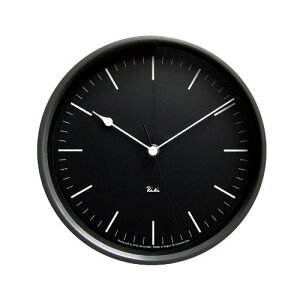 mX dgv |v AiO LX`[NbN  A~ RIKI STEEL CLOCK WR08-24 BK Lemnos