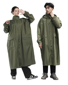 [Fipiifly] レインコート 自転車【通気性メッシュ・二重透明レインバイザー付き】 レインコート レディース 自転車 カッパ リュック対応 レインポンチョ メンズ 反射テープ ロング レインウェア 軽量 雨具 雨合羽 通勤通学 防風防水 男女兼用