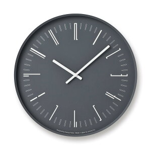 �����m�X �|�����v �h���[�E�H�[���N���b�N �A�i���O �� Draw wall clock KK18-13 BK Lemnos ��323×d40mm