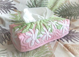 【新作】【ハワイアンキルトに挑戦！】ティッシュボックスカバー作成キット