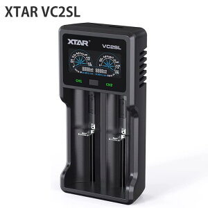 XTAR VC2SL `E[d dr[d ő2Ax1/1Ax2 3.6V/3.7V`ECIdr 10400`26650 1.2V jbPfdr/jJhdrΉ AAAA/AAA/AA/A/SC/C Type-C  obe[@\ Li-ion Ni-MH Ni-Cd IMR I