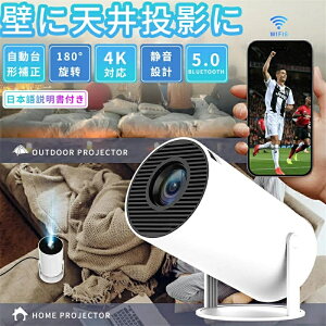 vWFN^[ ^ yWi-Fi6uԐڑ 4K 180°`␳z z[vWFN^[ ƒp V䓊e 邳vX Bluetooth5.0 720P HiFiXs[J[ É X}z/m[gp\R/DVD/PS4Ȃǂɑ