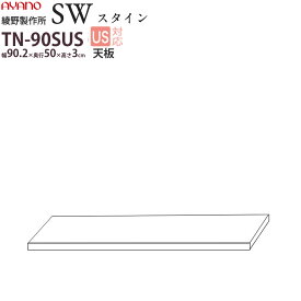 綾野製作所 SW スタイン STEIN 天板 【幅90.2×奥行50×高さ3cm】 食器棚 ユニット 家電ボード TN-90SUS 綾野 ayano 日本製