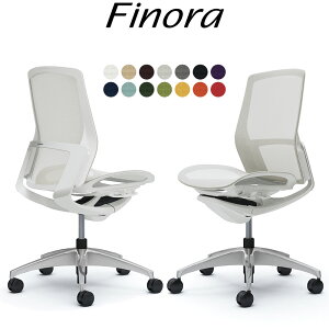オカムラ フィノラ オフィスチェア C731CW ミドルバック ボディ:ホワイト 脚:ポリッシュ 座:メッシュ パネル:ホワイト 肘なし Finora okamura_ 岡村製作所 椅子 イス チェア 国産 日本製 完成品 ジウ