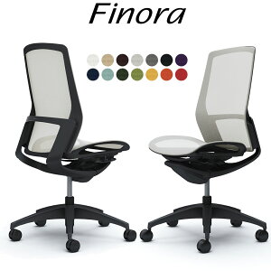 オカムラ フィノラ オフィスチェア C735MR ハイバック ボディ:ブラック 脚:ブラック 座:メッシュ パネル:ブラック 肘なし Finora okamura_ 岡村製作所 椅子 イス チェア 国産 日本製 完成品 ジウジア