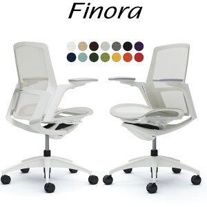 オカムラ フィノラ オフィスチェア C781WW ミドルバック ボディ:ホワイト 脚:ホワイト 座:メッシュ パネル:ホワイト 可動肘 Finora okamura_ 岡村製作所 椅子 イス チェア 国産 日本製 完成品 ジウジ