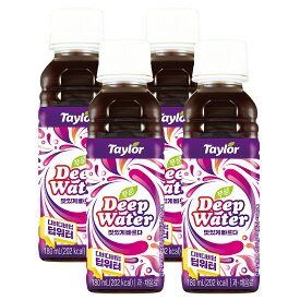 【日本公式】Taylor Deep Water 180ml*4本｜韓国で1700万本突破！話題のインナークリーンドリンク｜ディープウォーター｜速攻スッキリ実感・腸活サポート｜プルーン・食物繊維・ラクツロース配合｜便秘対策・美容・ダイエットにもおすすめ