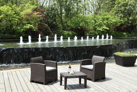 【買い物マラソン★5%OFF】数量限定！早い者勝ち！　ガーデンソファー 　セット　高級 テラス ソファ ラタン調 ダークブラウン ブラック　2色選べる　新商品抗菌仕様販売開始！！　 送料無料