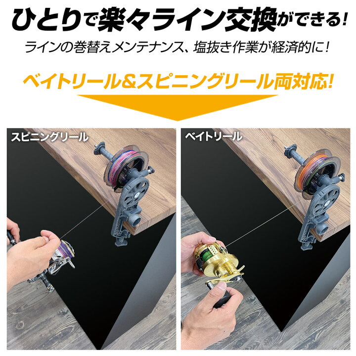 楽天市場 超ポイントバック祭17日10時まで 21年新型 Dress ドレス マキシマムワインダーez 糸巻き機 スピニング ベイトリール対応 ライン巻き替えマシーン 高速ライン交換 強化樹脂製 釣り 手作り釣具のギジェット