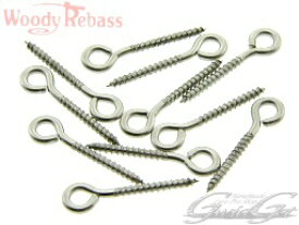 [Woody Rebass(ウッディーリバース)] ステンヒートン [1.3mm×19mm(11本)/1.3mm×26mm(10本)] ルアーメイキング用ステンレス製ヒートン
