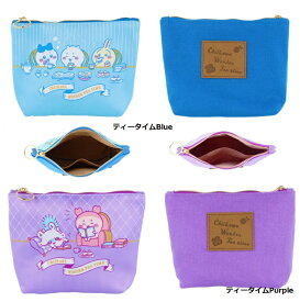 【*ちいかわ　ポーチ　化粧ポーチ　メイクポーチ　コスメポーチ　マルチポーチ】 ちいかわ WONDER TEA TIME レピア織ポーチ ティータイム