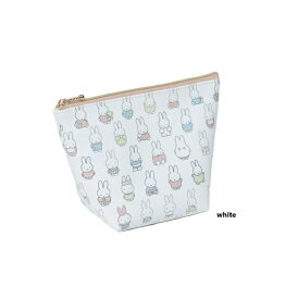 70周年　ミッフィー 70th HISTORY 台形ポーチ　ポーチ　舟形ポーチ メイクポーチ　コスメポーチ】 ミッフィー 70th HISTORY 台形ポーチ