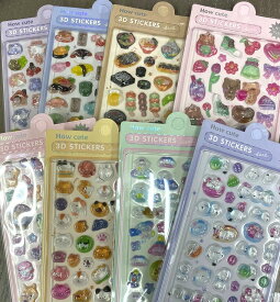 ぷくぷくシール　ジェリーシール　 シール　11-A029 　デコシール 　透明シール　クリアシール　ぷっくりシール　立体シール　ドロップシール