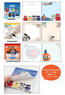 mojojojo スクエアメモ LAUNDRY　メモ 　尾崎歩美 モジョジョジョ　文具　 ミニメモ　メモ帳　プチギフト…