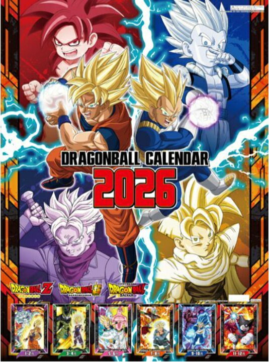 楽天市場】ドラゴンボール 2026年カレンダー 壁掛け CL-014 : メイク 