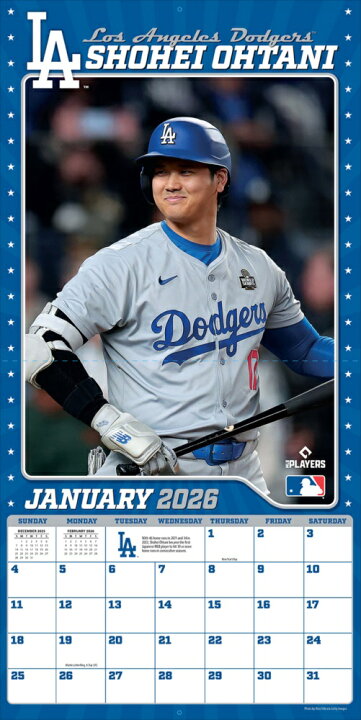 楽天市場】大谷翔平 2026年カレンダー 壁掛け （輸入版）CL26-2500 