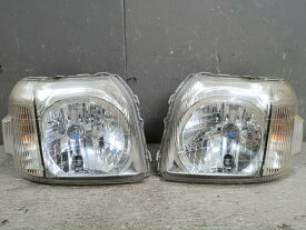 バモス ホビオ Lタイプ 中期(HM3) 純正 コイト 破損無 動作保証 ヘッドライト ハロゲン 左右セット ヘッドランプ 100-22630 p062145 中古20260420