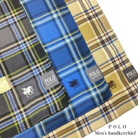 【売れ筋】しわになりにくいハンカチ チェック メンズ ポロ POLO 21589 紳士 通勤 スーツ 結婚式 ブランド メール便 学生 お返し ギフト プチギフト 中学生 高校生 大学生 スーツ 就活 退職 転職 父の日 ブラック ベージュ ネイビー