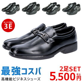 ビジネスシューズ 2足セット 歩きやすい 疲れない 走れる 軽量 3E 幅広 疲れない 黒 ビットローファー 内羽根 外羽根 仕事 通勤 就活 紳士靴 ウィルソン エア ウォーキング 71 72 73 75 メンズ フォーマルシューズ 靴