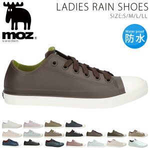 【10/30クーポンで5%OFF】モズ moz レインシューズ スニーカー レディース 防水 軽量 ローカット 歩きやすい 痛くない 履きやすい 疲れない 滑らない おしゃれ かわいい 黒 MZ8416 MZ8016 通勤 雨