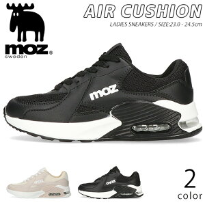モズ moz スニーカー レディース エアクッション 歩きやすい 疲れない 履きやすい 軽量 おしゃれ かわいい ローカット MZ-8261 通学 通勤 シューズ 靴