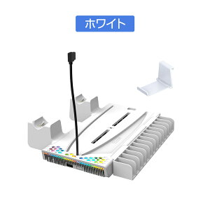 PS5 Slim �X�^���h �c�u�� PS5 ��p�t�@�� �X�^���h 14���Q�[���J�[�h���[ ��p�� USB�|�[�g���� 3�i�K���ʒ��� �C���z���X�^���h�t�� �R���g���[���[�[�d �����R�����[ �[�dLED�����v ���É�