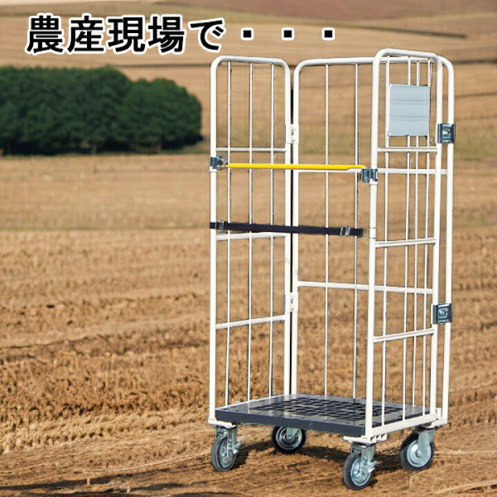 楽天市場】カゴ台車 W800×D600×H1700 マキテック ロールボックス 