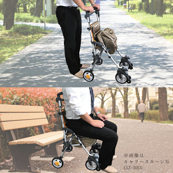楽天市場】コンパクトシルバーカー キャリースルーンXL CSX-30BK 