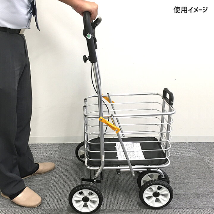 楽天市場】\P3倍+3%クーポン☆春の応援キャンペーン/シルバーカー 大容量 ワゴン 袋なし ノーブルワゴン(L) 手押し車 高齢者 NBW-1L : マキショップ