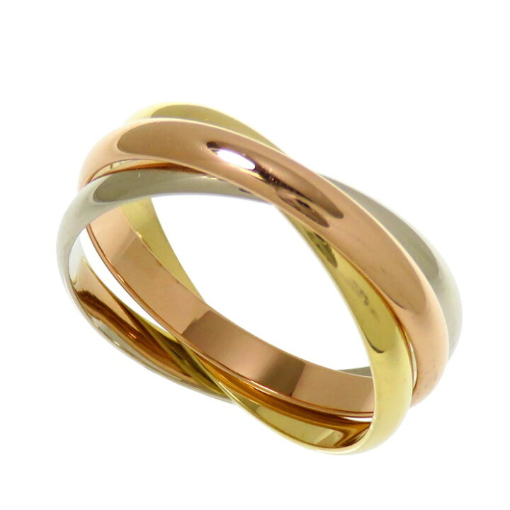 限定価格❗️【美品】Cartier カルティエk18スリーカラーリング15号
