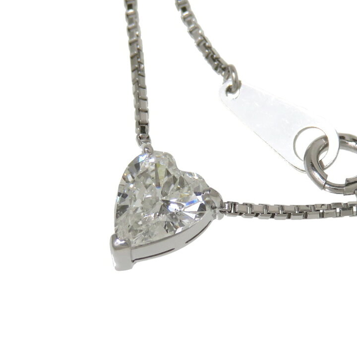 楽天市場】ハートシェイプ 一粒 ダイヤモンド 1.02ct ネックレス Pt900 