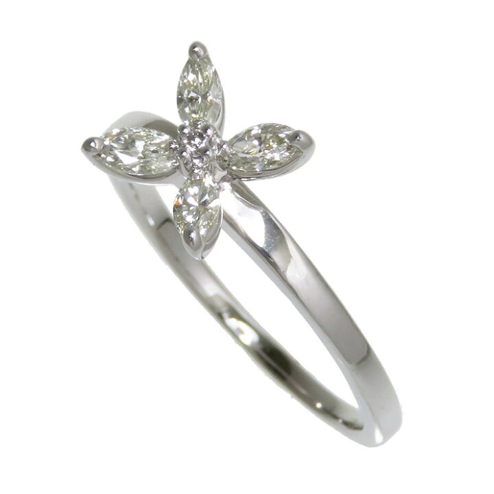 楽天市場】11号 フラワーモチーフ ダイヤモンド 0.01/計0.30ct リング 