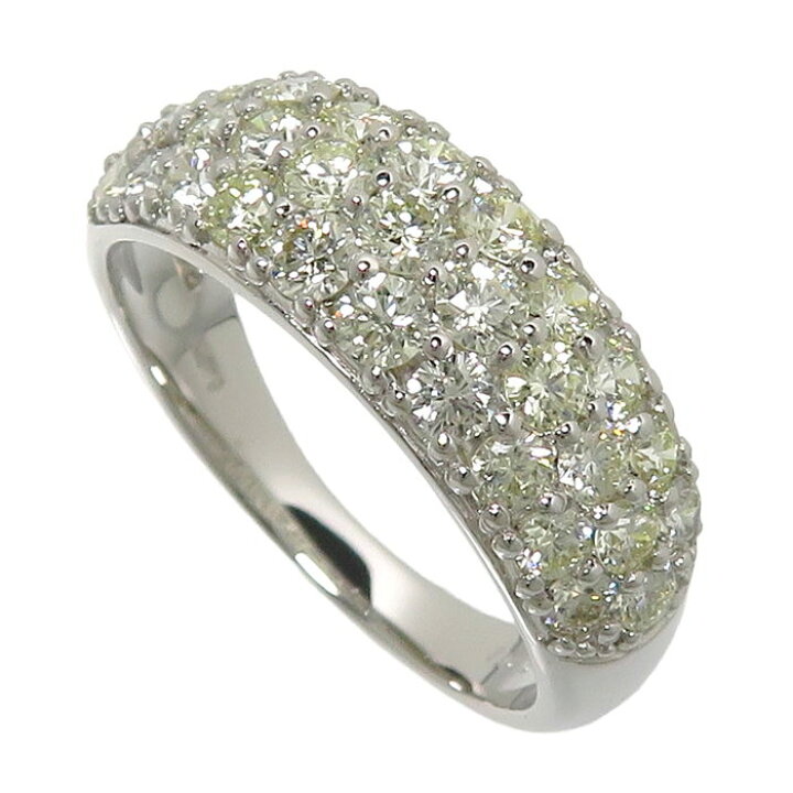 楽天市場】10号 パヴェ ダイヤモンド 計1.00ct リング・指輪 K18WG 