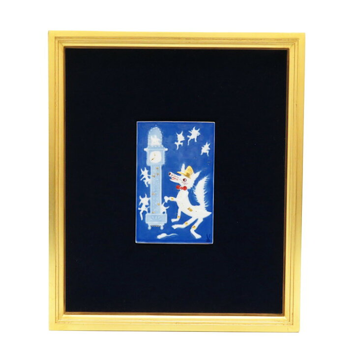 楽天市場】【Meissen/マイセン】 陶板画 青いメルヘンシリーズ 狼と七 