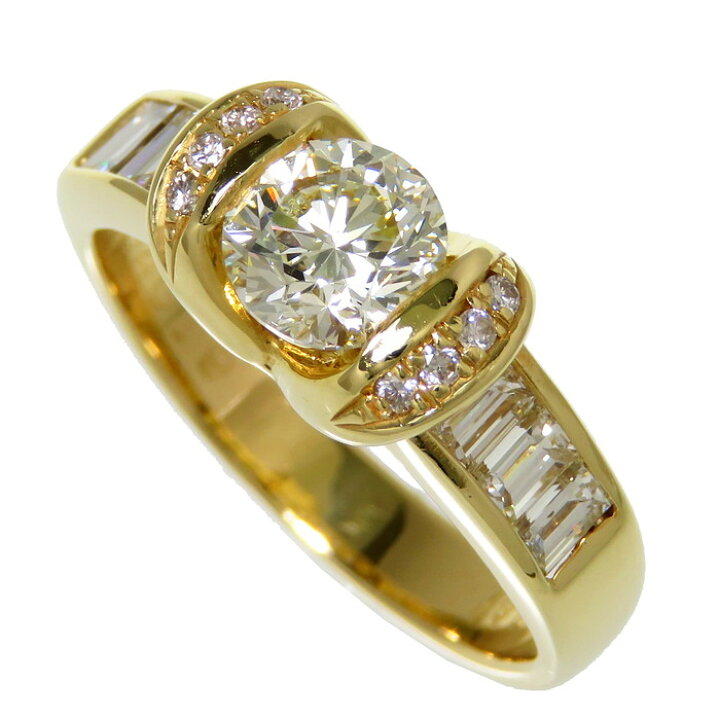 楽天市場】16号 ダイヤモンド(推L-SI1) 1.018ct ダイヤモンド 計0.87ct 