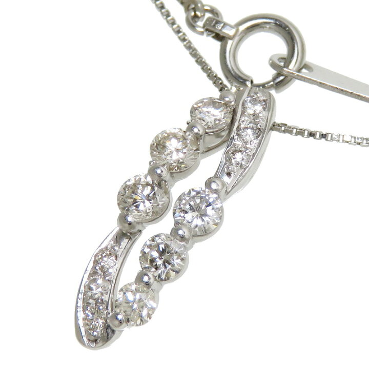 楽天市場】最終特価品 ダイヤモンド 計0.50ct ネックレス Pt900 