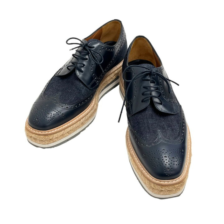 楽天市場】【PRADA/プラダ】 2EG015 エスパドリーユ ウィングチップ 