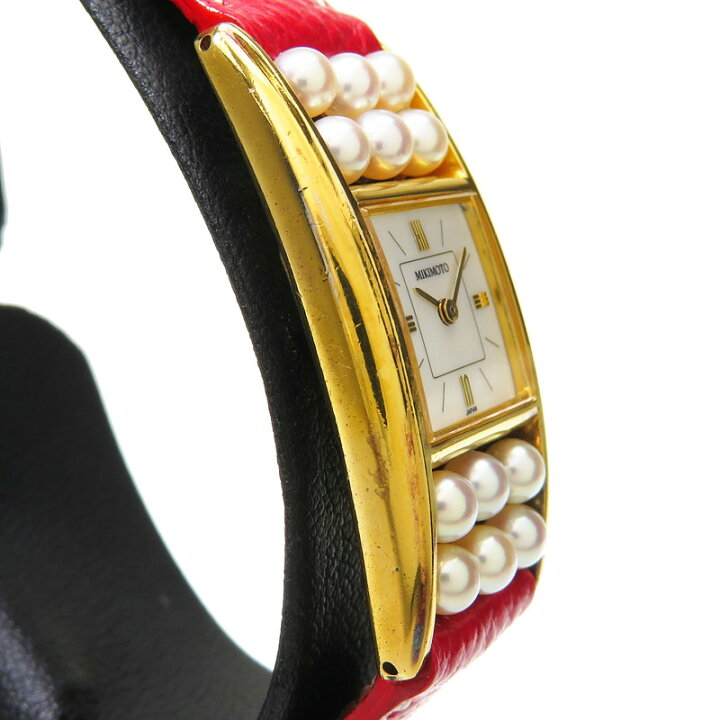 楽天市場】最終特価品【MIKIMOTO/ミキモト】 パール付 腕時計 GP 