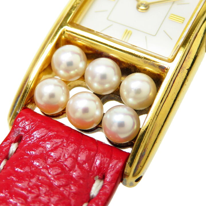楽天市場】最終特価品【MIKIMOTO/ミキモト】 パール付 腕時計 GP  